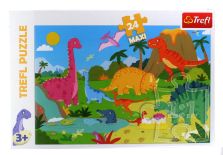 Puzzle W ŚWIECIE DINOZAURÓW ''24 MAXI''