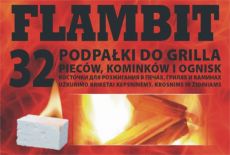 Flambit - podpałka do grilla w kostce - kostka biała a'32