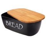 CHLEBAK Z DESKĄ BAMBUSOWĄ BREAD BLACK ORION