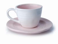 FILIŻANKA CERAMICZNA ZE SPODKIEM 230ml CELINE PINK MONDEX HTTF5013