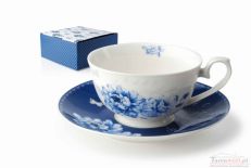 FILIŻANKA PORCELANOWA ZE SPODKIEM 230ml MADELINE MONDEX HTNF3305