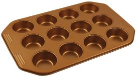 FORMA DO PIECZENIA MUFFINY x12 NON-STICK KLAUSBERG COPPER | KB-7374