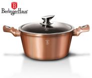 GARNEK 4.5L 24CM BERLINGER HAUS METALLIC LINE ROSE GOLD BH-1515-N