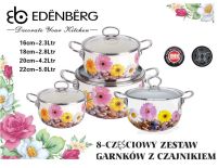 GARNKI EMALIOWANE EDENBERG STONE 8 ELE EB-1833