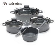 GARNKI GRANITOWE EDENBERG GRAY 8 ELE EB-9181