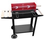 GRILL OGRODOWY NA KÓŁKACH Z DUŻYM RUSZTEM 51CM 23012A