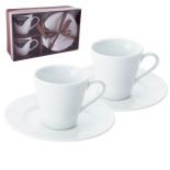 KOMPLET FILIŻANEK PORCELANOWYCH 90ml ORION