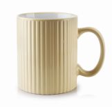 KUBEK CERAMICZNY 400ml SALLY STRIPES BEIGE MONDEX HTPS3376