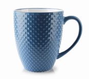 KUBEK CERAMICZNY 500ml SALLY DOTS BLUE MONDEX HTPS3437