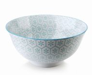 MISKA PORCELANOWA 15cm 550ml MAROCCO LIGHT BLUE MONDEX HTNA6179