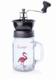 MŁYNEK RĘCZNY DO KAWY SZKLANY 400ml FLAMINGO MONDEX HTID4153