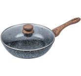 PATELNIA / WOK 28CM KiNGHOFF GRANIT WOOD KH-1171