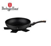 PATELNIA GRANITOWA / WOK 28CM BERLINGER HAUS BLACK ROSE BH-1638-N