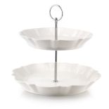 PATERA PORCELANOWA 2-POZIOMOWA 19.5/23.5cm GWIAZDA MONDEX HTNA6032