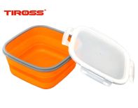 POJEMNIK LUNCHBOX SILIKONOWY 1-KOMOROWY TIROSS TS-1414