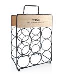 STOJAK NA WINO METALOWY 9 BUTELEK 30x20x45cm MONDEX HTOP5104