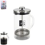 SZKLANY ZAPARZACZ DO KAWY / HERBATY FRENCH PRESS 600ml ORION