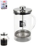 SZKLANY ZAPARZACZ DO KAWY / HERBATY FRENCH PRESS 800ml ORION