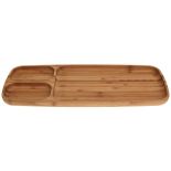 TACA / TALERZ BAMBUSOWY 3 PRZEGRODY 39x16x2cm EH EXCELLENT HOUSEWARE