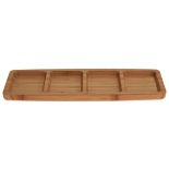 TACA / TALERZ BAMBUSOWY 4 PRZEGRODY 33x10x2cm EH EXCELLENT HOUSEWARE