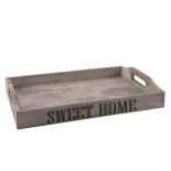 TACA DREWNIANA Z UCHWYTAMI 35 x 23cm SWEET HOME ORION