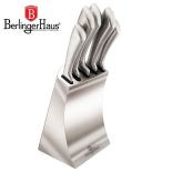 ZESTAW NOŻY 6 ELE. BERLINGER HAUS PASSION SILVER BH-2138