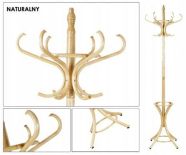 WIESZAK NA UBRANIA STOJĄCY NATURALNY