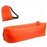 LAZY BAG AIR SOFA MATERAC LEŻAK POMARAŃC