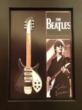 Mini gitara John Lennon- The Beatles w ramce  FMG-008