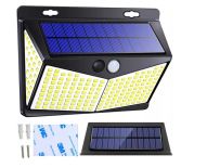 LAMPA SOLARNA Z CZUJNIKIEM RUCHU I ZMIERZCHU 208 LED