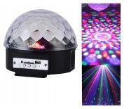 KULA DYSKOTEKOWA MP3 DISCO PILOT LED USB RGB