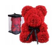 MIŚ Z RÓŻ KWIATÓW ROSE TEDDY 40CM PUDEŁKO