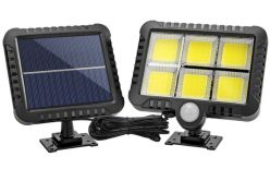 LAMPA SOLARNA HALOGEN 120 LED CZUJKA AKUMULATOR COB