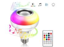 ŻARÓWKA RGB LED BLUETOOTH GŁOŚNIK DISCO