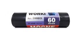 WORKI NA ŚMIECI UNIWERSALNE WORKI MOCNE 60L 10szt.