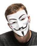 Maska V jak Vendetta - Anonymous, Guy Fawkes - BIAŁA