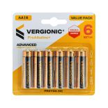 Baterie alkaliczne 6 szt. AA R6 VERGIONIC 0821