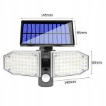 LAMPA Z PANELEM SOLARNA ULICZNA HALOGEN 78 LED SMD SH-078 SKU121-B