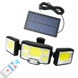 SOLARNA LAMPA 204 COB ODDZIELNY PANEL + PILOT SKU:376-B