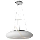 Lampa oprawa wisząca DOMENICA fi420*H1500mm 3xE27 BIAŁA Szkło + metal hurtownia led Premium Lux