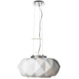 Lampa oprawa wisząca ELENA fi500*H1500mm 1xE27 BIAŁA Szkło + metal hurtownia led Premium Lux