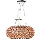 Lampa oprawa wisząca SARA fI460*H1500mm 2xE27 amber / bursztyn  producent lamp Premium Lux