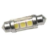 Żarówka samochodowa 3 led smd 5050 41mm C5W SV8.5 biała zimna 1W hurtownia led Premium Lux