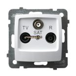 OSPEL Gniazdo RTV-SAT KARO BIAŁY GPA-SS/m/00 hurtownia led Premium Lux