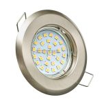 Zestaw: żarówka gu10 30 led smd 2835 + Oprawa halogenowa sufitowa ALFA + gniazdo gu10 hurtownia led Premium Lux