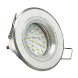 Zestaw: żarówka gu10 30 led smd 2835 + oprawa halogenowa aluminiowa drapana aluminiowa szmaragd + gniazdo gu10 hurtownia led Premium Lux