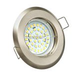 Zestaw: żarówka gu10 40 led smd 2835 + oprawa halogenowa Alfa + gniazdo gu10 hurtownia led Premium Lux