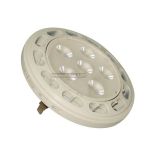 Żarówka AR111 G53 6 LED 3030 12V AC 11W ciepła biała obudowa